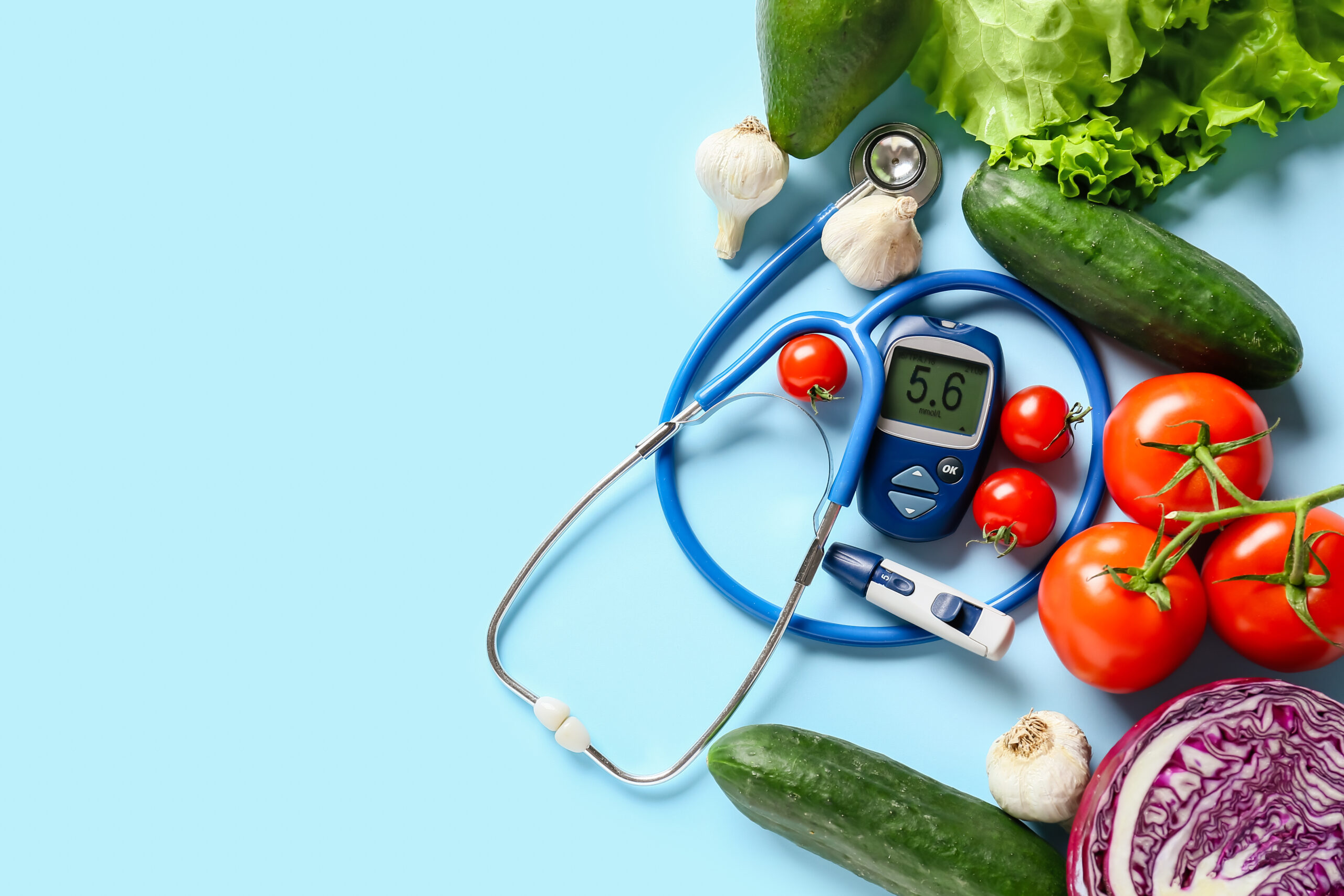 vegetables and glucose monitoring